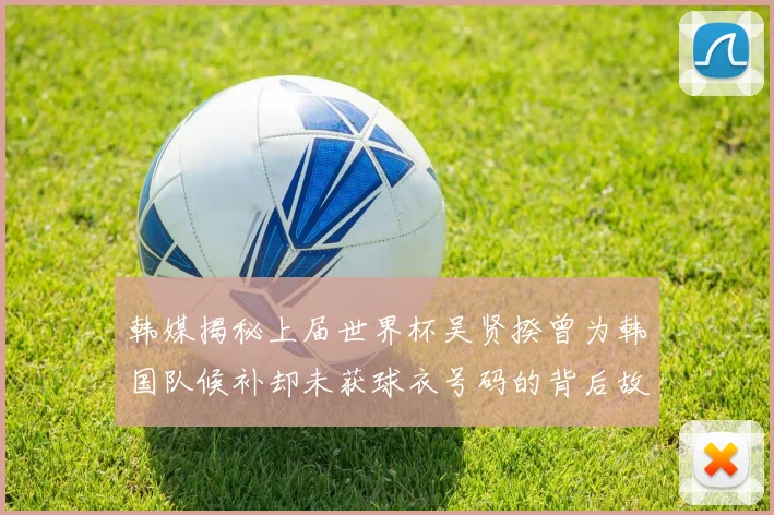 韩媒揭秘上届世界杯吴贤揆曾为韩国队候补却未获球衣号码的背后故事